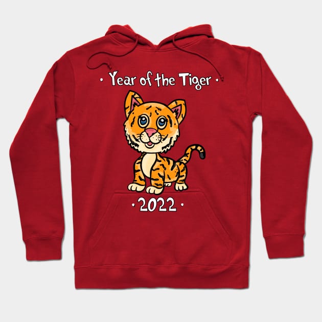 Year of the Tiger 2022 Hoodie by RoserinArt